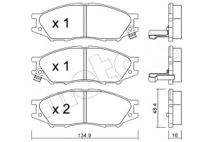 Klocki Hamulcowe Nissan Almera Ii 02-06 Metelli