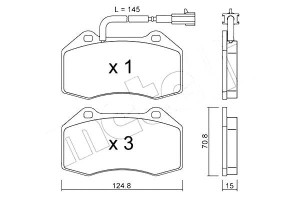 Klocki Hamulcowe Alfa Mito 1,4tb 08- Metelli