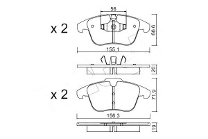 Klocki Hamulcowe Przód Ford S-max 06- Metelli