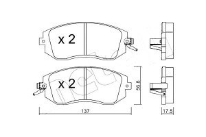 Klocki Hamulcowe Subaru Legacy 09- Metelli