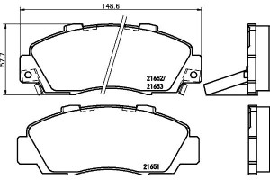 Klocki Hamulcowe Mintex 45022s10a00 45022s30a01 45