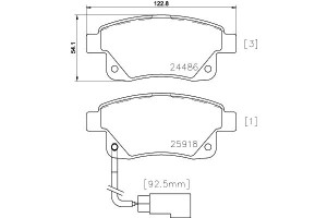 Klocki Hamulcowe Mintex 1371454 1560026 1819638 18