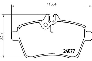 Klocki Hamulcowe Mintex A1694200220 1694201320 169
