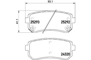 Klocki Hamulcowe Mintex 583022sa00 583022ya31 5830