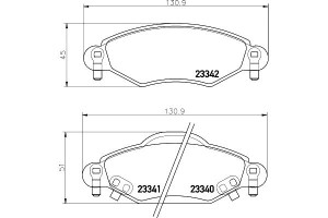 Klocki Hamulcowe Mintex 044650d010 044650d040 0446