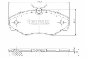 Klocki Hamulcowe Nissan Eco T100 Nipparts Nipparts