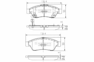 Klocki Hamulcowe Suzuki Liana (er) 1.3 Nipparts Ni