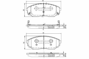 Klocki Hamulcowe Kia Sorento (jc) 2.4 Nipparts Nip