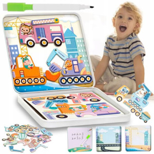 Montessori Układanka Edukacyjna PUZZLE MAGNETYCZNE