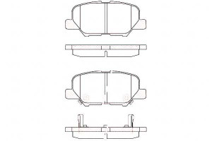 Klocki Hamulcowe Tył Citroen C4 12> Mazda 6 13> Ro
