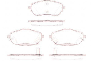 Klocki Hamulcowe Przód Toyota Auris 12> Roadhouse