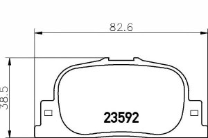 Klocki Hamulcowe Toyota Camry Prius Solara 1.5h-3.