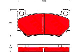 Klocki Hamulcowe Mg Mg Tf Mgf 1.8 10.01-12.09 Trw