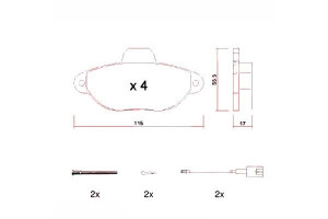 Klocki Hamulcowe Fiat 500 1.2 07- Zimmermann