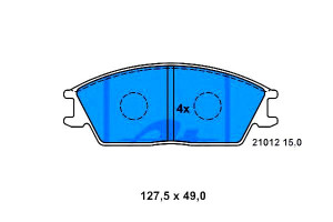 Klocki Hamulcowe Honda Accord Ii Hyundai Accent Ac