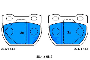 Klocki Hamulcowe Land Rover Defender 2.4d/2.5d/3.9
