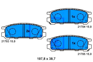 Klocki Hamulcowe Subaru Impreza Legacy Ii Legacy O