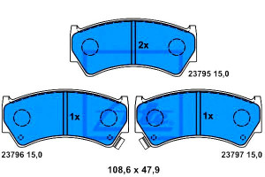 Klocki Hamulcowe Suzuki Baleno 1.3-1.9d 07.95-05.0