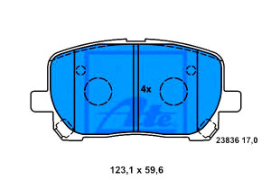 Klocki Hamulcowe Toyota Przód Avensis 2,0 01-09 At