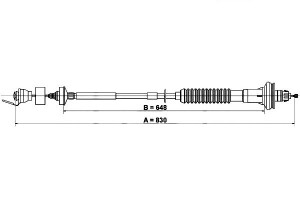 Linka Sprzęgła Peugeot 206 1.4d-2.0d 09.98- Ate