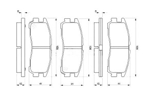 Klocki Hamulcowe Opel Tył Sintra 96- Bosch