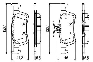 Klocki Hamulcowe Peugeot Tył 308 1,2-2,0 13- Bosch