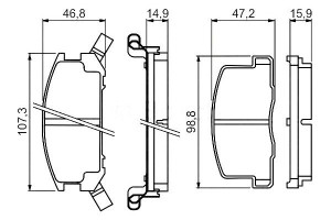 Klocki Hamulcowe Toyota Mr 2 I Mr 2 Ii Mr 2 Iii 1.