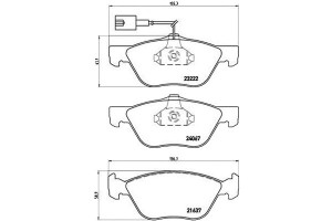 Klocki Hamulcowe Alfa Romeo 147 01-10 Przód Brembo
