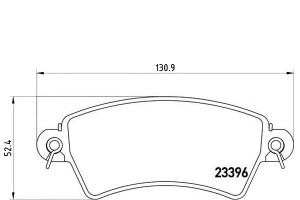 Klocki Hamulcowe Citroen Xsara 97-00 2.0hdi Brembo
