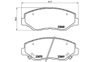 Klocki Hamulcowe Honda Cr-v 02-06 Brembo