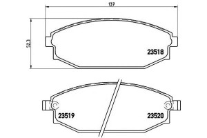 Klocki Hamulcowe Hyundai Galloper 91-03 Brembo