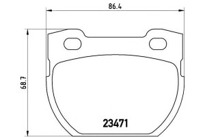 Klocki Hamulcowe Land Rover Defender 01- Tył Bremb