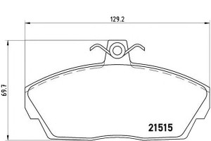 Klocki Hamulcowe Land Rover Freelander 97-00 Bremb