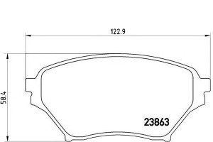 Klocki Hamulcowe Mazda Mx5 00-05 Przód Brembo