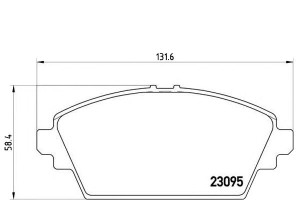 Klocki Hamulcowe Nissan Almera Tino 00-06 Brembo