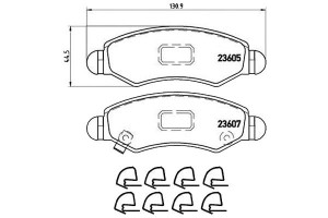 Klocki Hamulcowe Opel Agila 00-07 Brembo