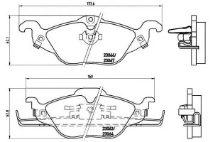 Klocki Hamulcowe Opel Astra G 98-04 Brembo