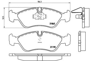 Klocki Hamulcowe Opel Astra Vectra B Brembo