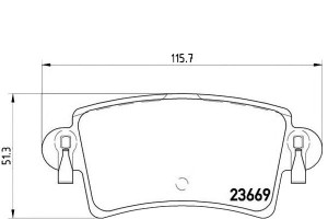 Klocki Hamulcowe Renault Master 00- Tył Brembo