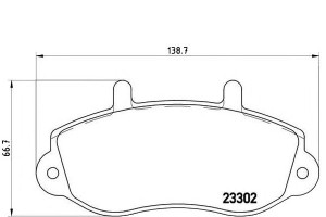 Klocki Hamulcowe Renault Master 98- Brembo