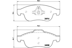 Klocki Hamulcowe Renault Megane 08- Brembo