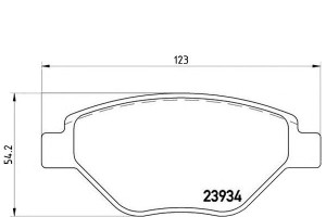 Klocki Hamulcowe Renault Megane Ii 1.4 02 Brembo