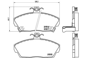 Klocki Hamulcowe Rover 200-400 89-00 (+abs) Z Czuj