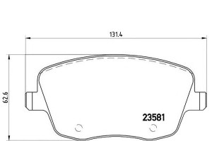 Klocki Hamulcowe Skoda Fabia 99- Brembo