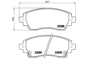 Klocki Hamulcowe Toyota Corolla 97-02 Brembo