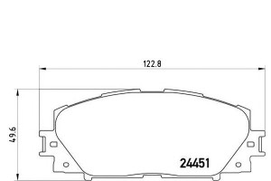 Klocki Hamulcowe Toyota Prius 08- Brembo