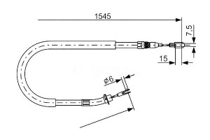Linka Hamulca Ręcznego Mercedes Sprinter 2-t (901