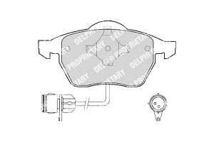 Klocki Hamulcowe Audi A3/a4 Vw Golf/bora..... Delp
