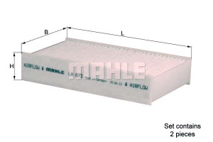Filtr Kabiny Kabinowy Mahle 64119237159 80004359 C