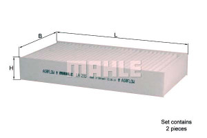 Filtr Kabiny Kabinowy Mahle 164830021864 Cp1300 80